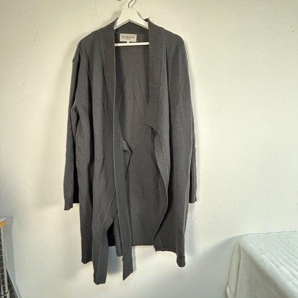 Ivan Grundahl Copenhagen Womens Gray Wool Acrylic Long Cardigan Sweater Large - Picture 1 of 8